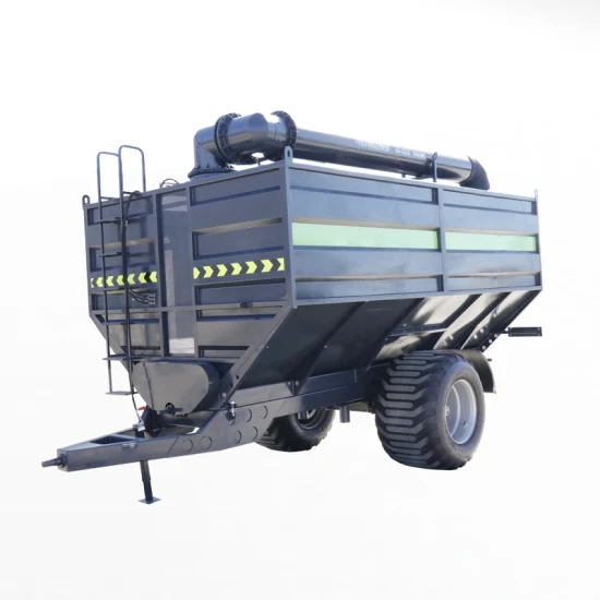 Agricultural Machinery Farmland Tractor Feed Fertilizer Bulk Food Seed Transfer Truck Dump Carrier Trailer Bunker Grain Cart