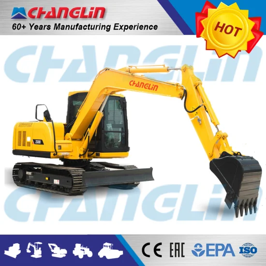 Changlin Official 8ton Hydraulic Crawler Type Small Micro Excavator with CE